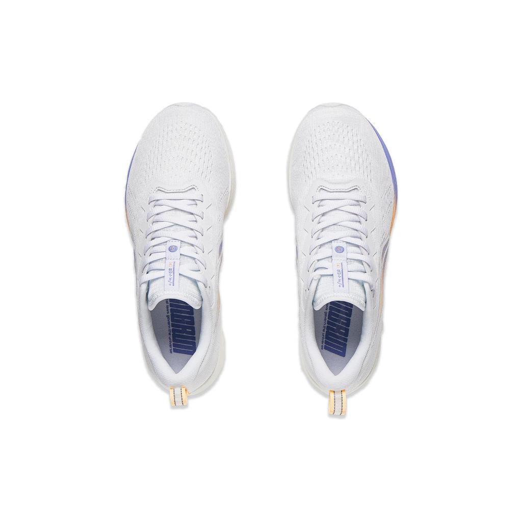New LiNing Red Hare 6 Cushioning Wear Resistant Low Top Running Shoes Women's White Orange ARMT016-17