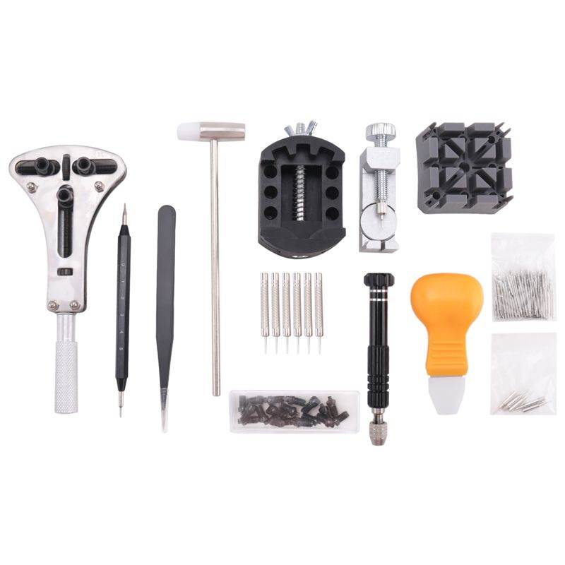 A95D-153 Pcs Watch Repair Kit Professional Spring Bar Tool Set,Watch Battery Replacement Tool Kit,Watch Band Link Pin Tool Set