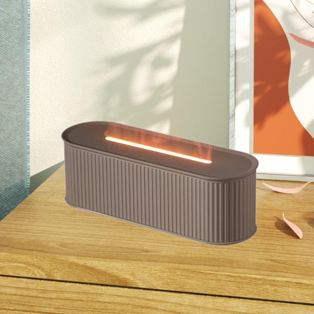 USB Bunter Flammen Ätherische Öle Diffusor für Zuhause Büro Timing-Funktion