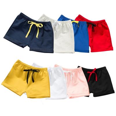 Boys and Girls Wild Solid Color Shorts