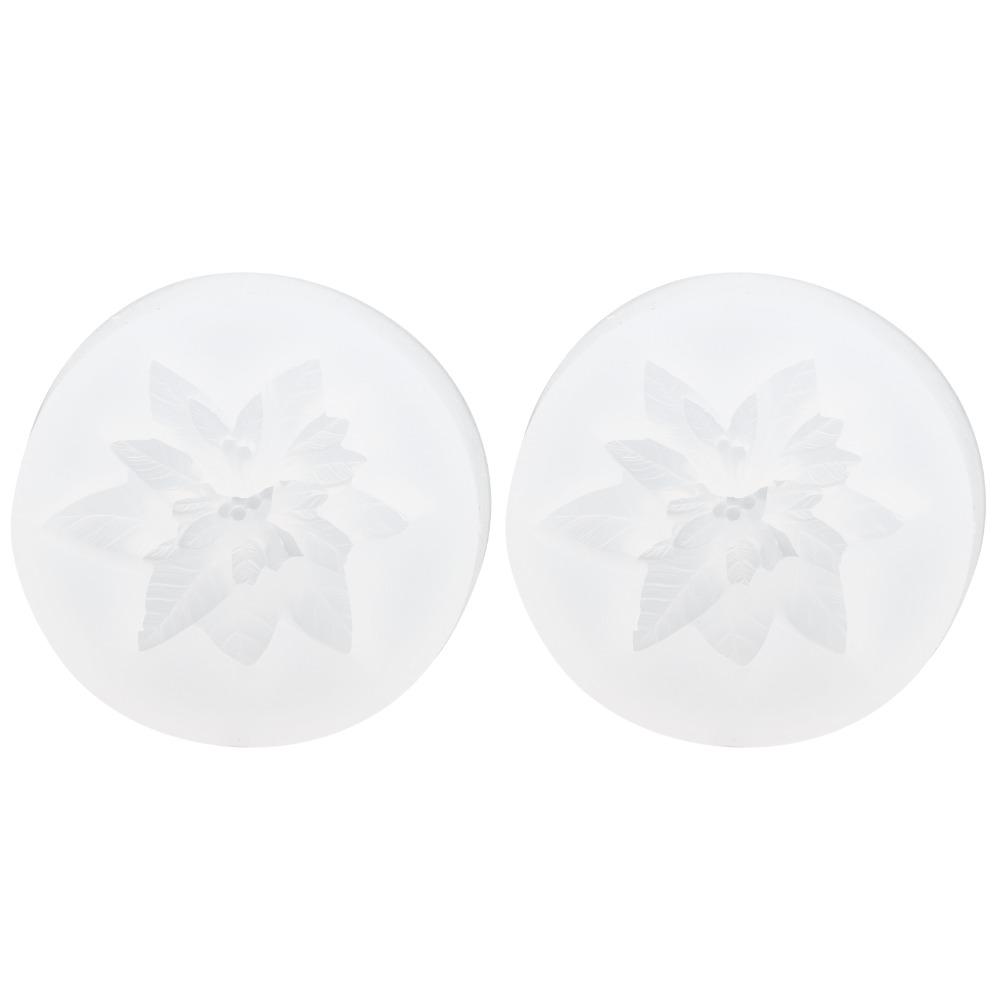 2pcs Flexible Silicone Silicone Candle Mold Chocolate Soap Mold Plaster Art Polymer Clay