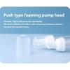 4pc Clear Foam Pump Bottle PET Soap Dispenser for Rich Bubble Generation Liquid Levels Monitoring in Skincare Use