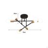 Chandelier Geometric Pendant Lighting 6 Lights Art Mid Century Ceiling Lamp Nordic