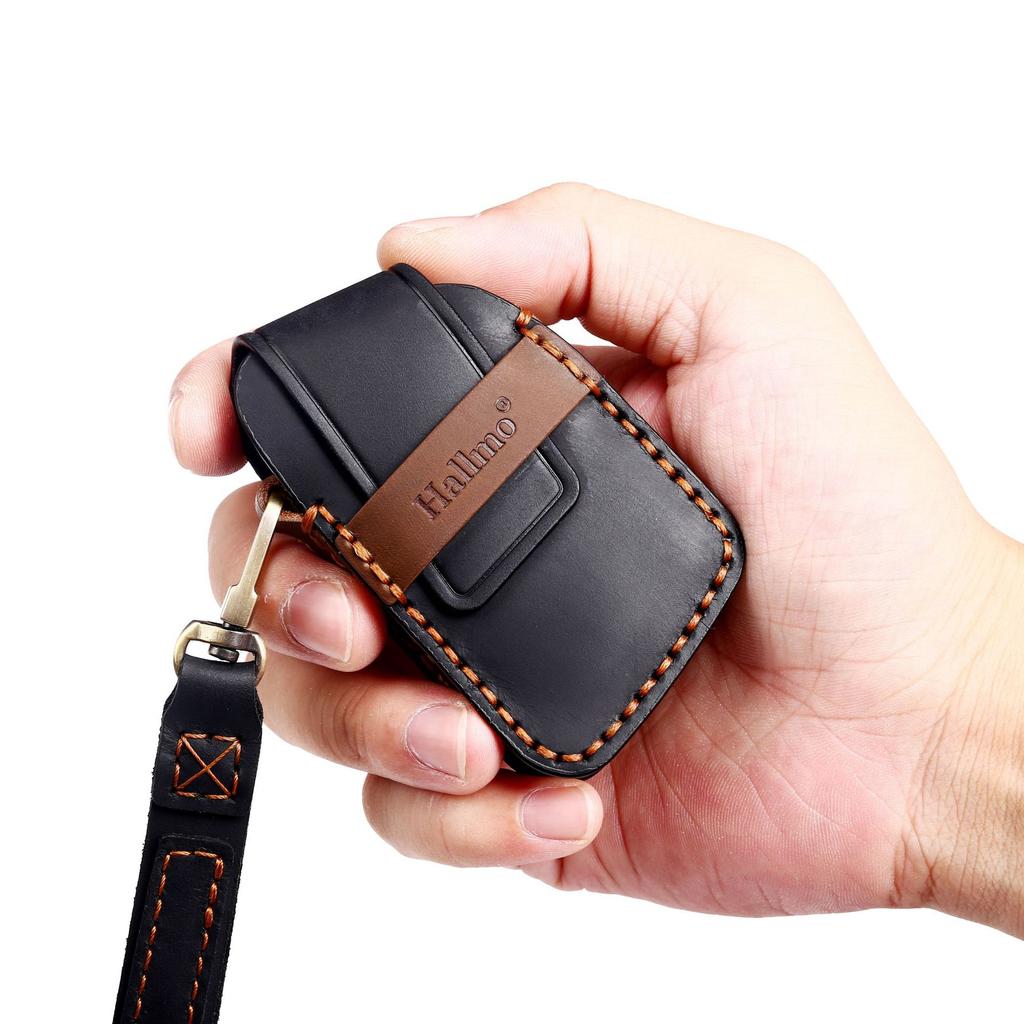 Genuine Leather Auto Key Fob Remote Case Cover Fit For Cadillac Escalade Ct4 Ct4-V Ct5 Xts Ct6 C8 Auto Accessories
