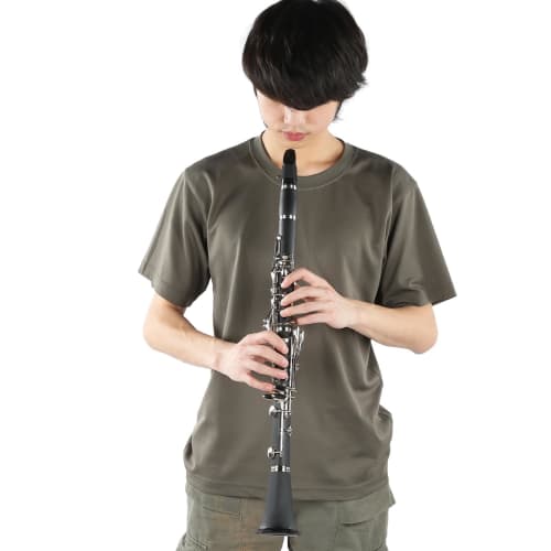 Beginner's Clarinet, Made of Durable Wood, Includes Cleaning Cloth, Bb Key Clarinet, Black