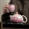 180ml Antique Pink Peony Teapot Ceramic Xishi Teapot Kaikai Ru Kiln Tea Pot Kung Fu Tea Set Accessories Underglaze Color