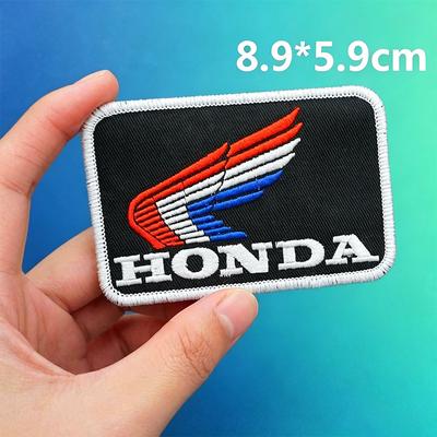 For Honda CB400 CB650 FCBF CBR25ORR CRF SH3O0 NC75O Motorcycle Logo Emblems Embroidered Cloth Stickers Clothing Hole Patch Decal