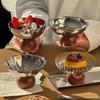 Ins Wind Creative Short Bowl Stainless Steel Dessert Bowl High Value Dessert Bowl Ice Cream Ice Cream Pudding Cup