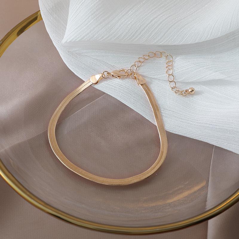 New Sparkling Golden Silver Color Bracelet Two-Piece Set Women's Fashion Trendy Daily Accessories Party Jewelry Birthday Gifts