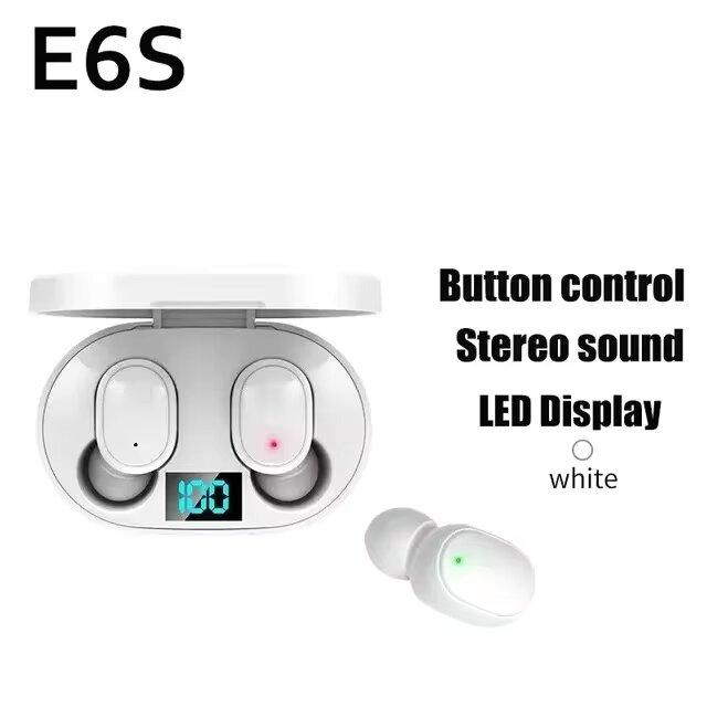 Original E6S Air Pro TWS Fone Bluetooth Earphones Wireless Headphones Earbuds Gaming Headset for Xiaomi Android Lenovo Earphone