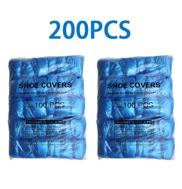 Disposable Shoe Cover Plastic Foot Cover Thickened Design Good Durability Tough Enough Nested Design For Household Use