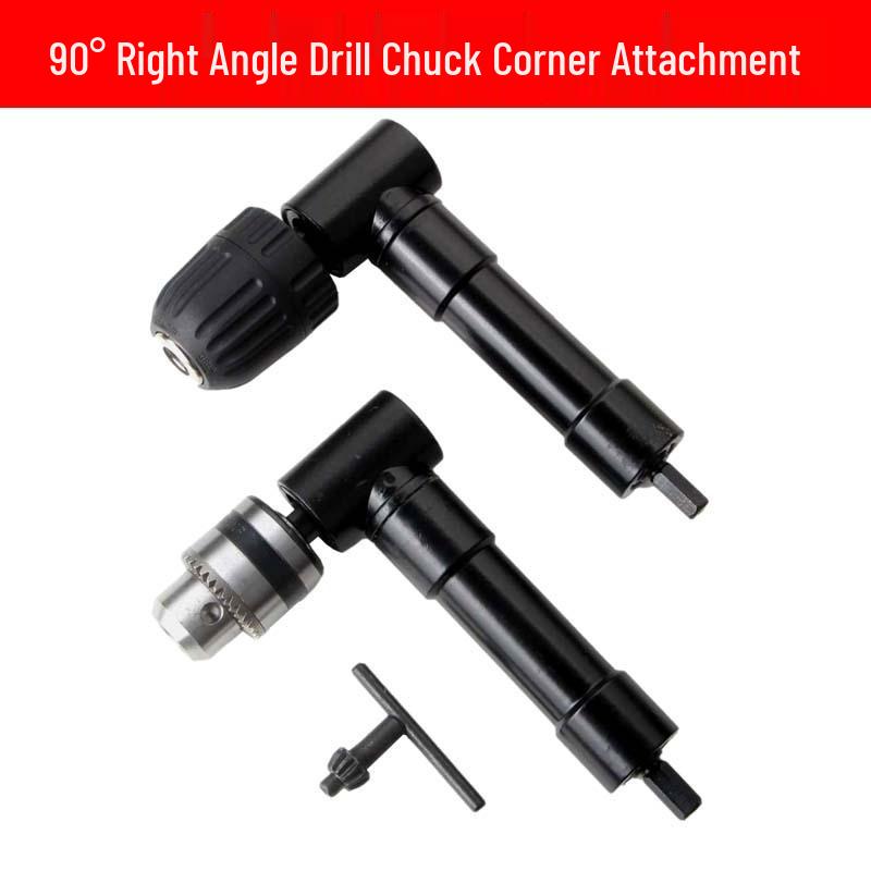 90° Right Angle Electric Drill Chuck for Tight Spaces