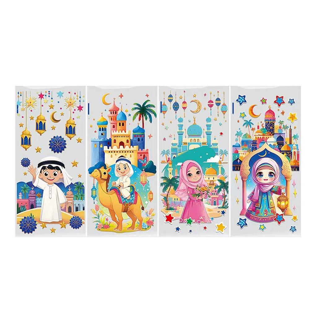 Set of 50 Arabic Snack Bags Colorful Arabic Bags Treat Candy Bag Arabic Bag PVC Texture for Middle Eastern Festivals