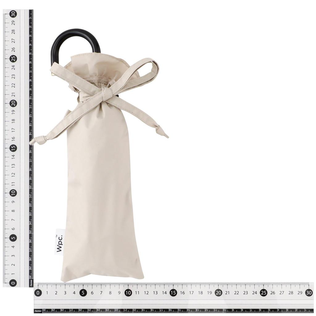 Francfranc Classic Frill Long Sun and Rain UV Manual Opening Umbrella, 50cm, Beige, Umbrella, Protection,