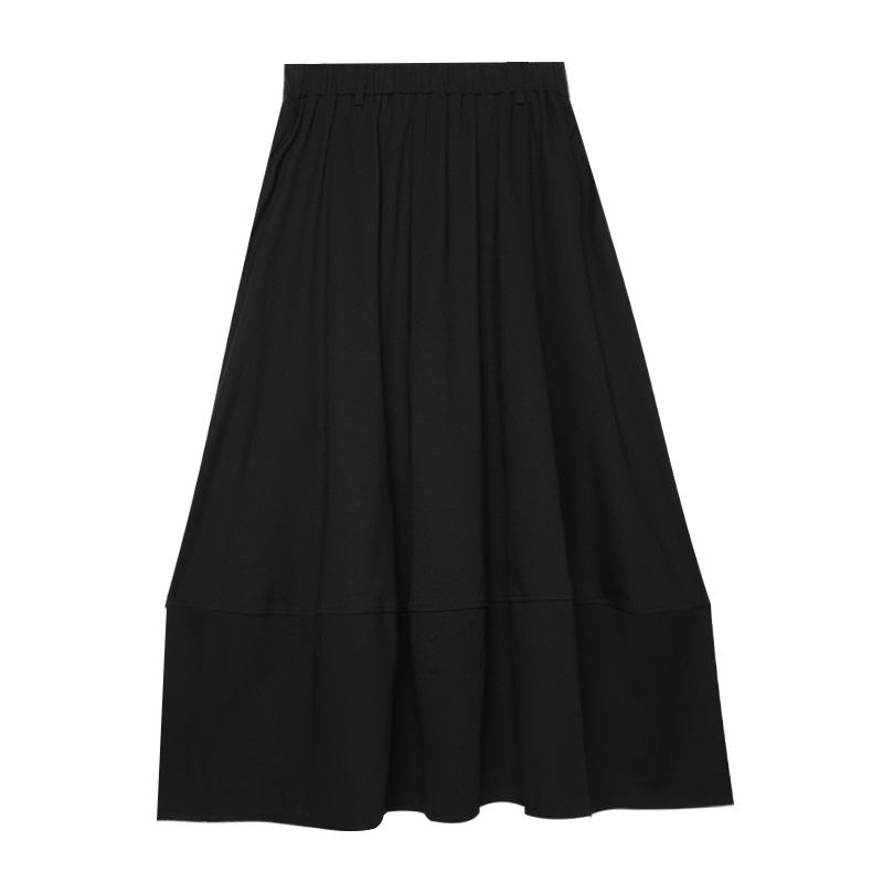 

Johnature Autumn Winter Thickened Casual Balloon Skirt Versatile Stylish Elastic Waist Women Skirts One Size чёрный
