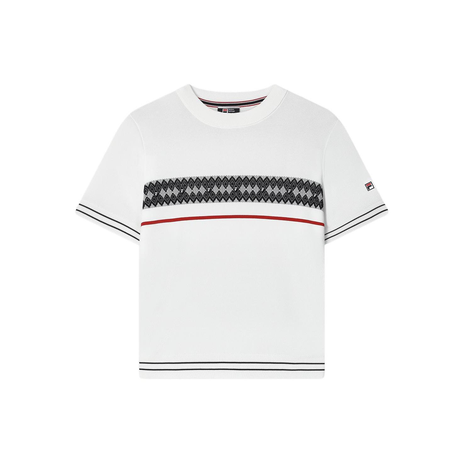 

New FILA Knitwear Women s Steam White F11W411404F-IV S