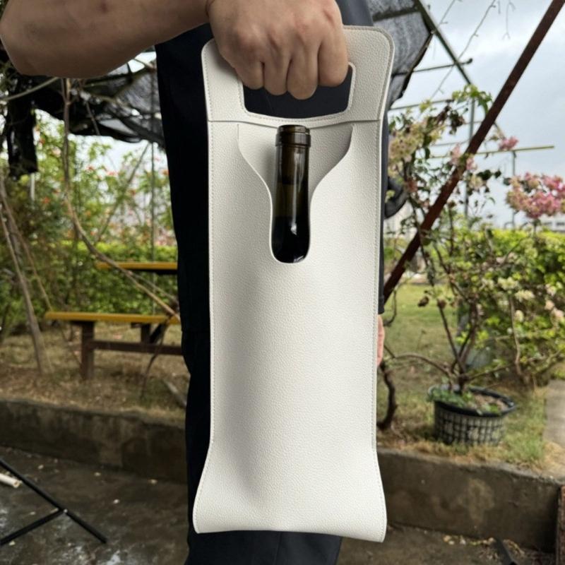 Leather Wine Bag Wine Gift Bag Bottle Carriers Perfect for Wine Tasting Parties