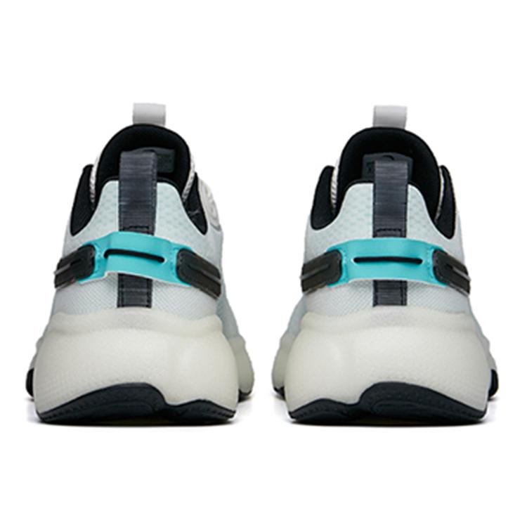 Anta Cushioning Slip Resistant Abrasion Resistant Breathable Low top Running Shoes Men's White Green Black 112225520-2