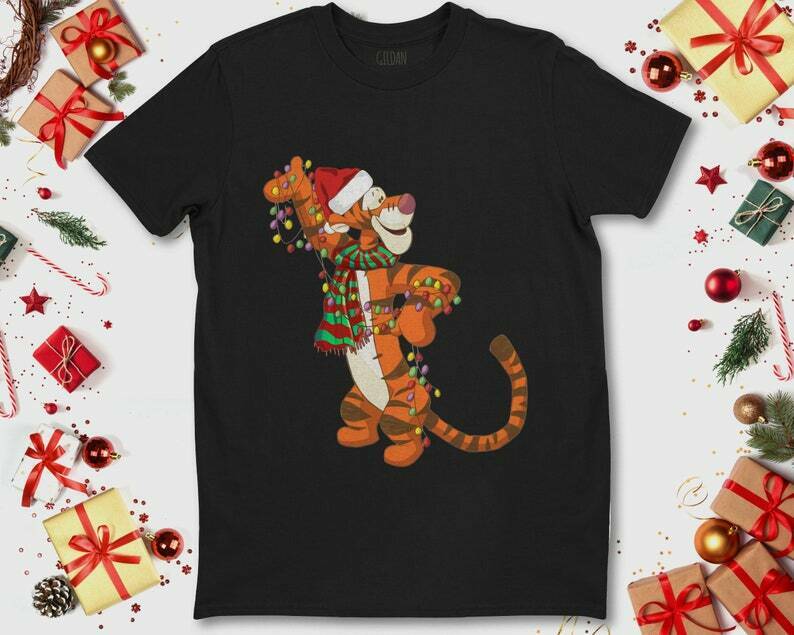 Disney Tigger Santa Hat Christmas Light 