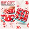 Mushroom Finger Button Clicker Cute Clicker Fidget Funny Fidget Keychain  Office