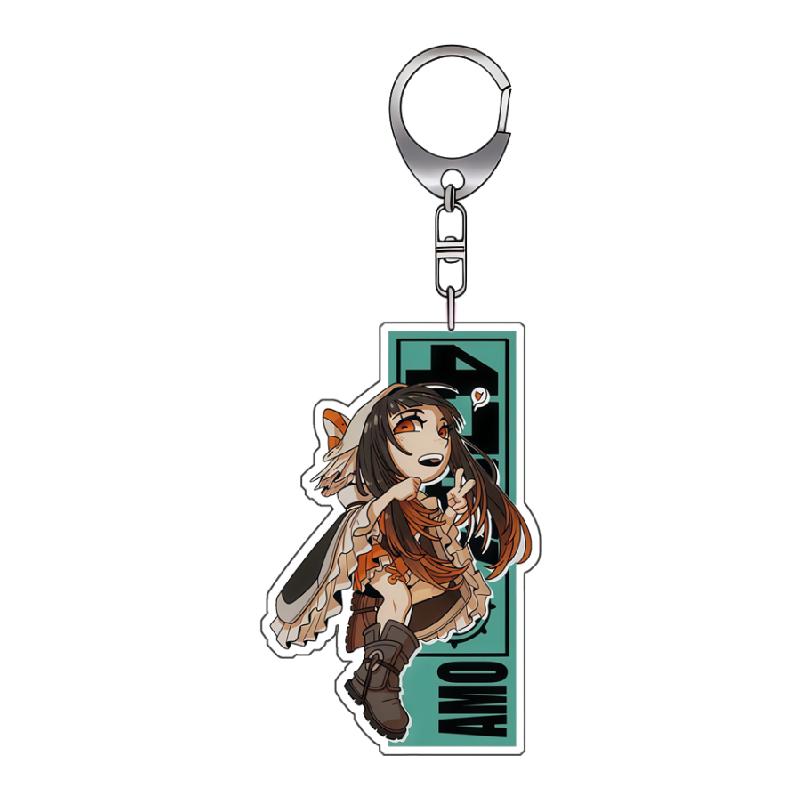 Acrylic Keychain for Gachiakuta Rudo Enjin Amo Riyo Zanka Acrylic Key Buckle Q Version Anime Peripheral Pendant Exquisite Gift 1psc