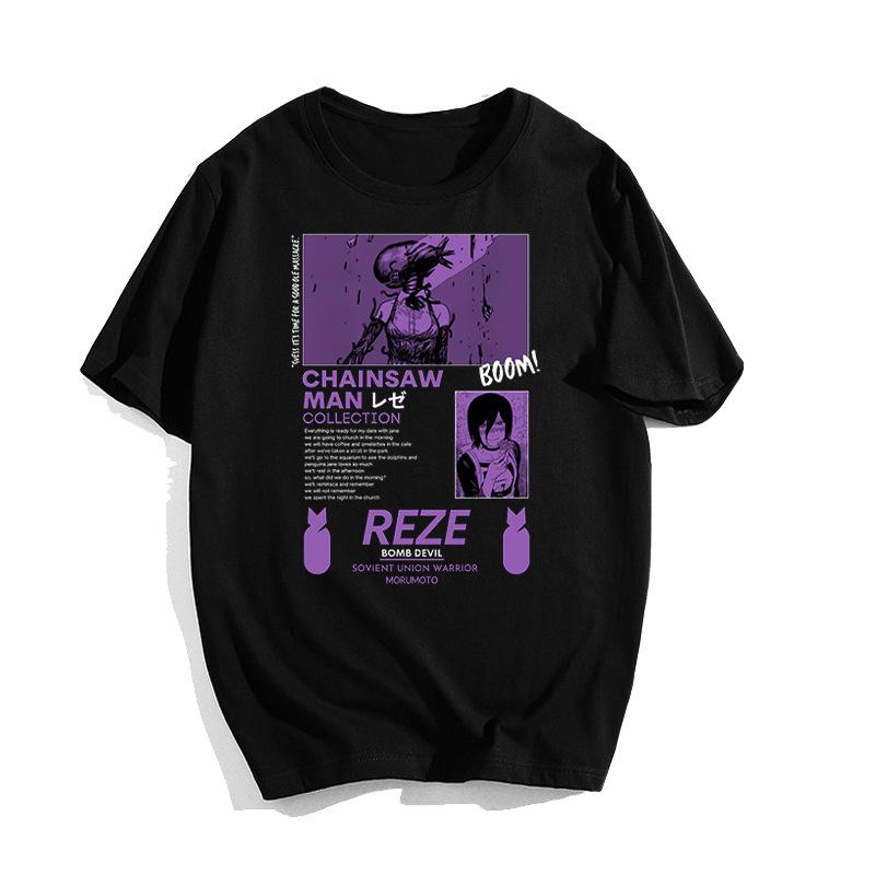A Corpse Is Talking Japanese Anime Chainsaw Unisex Tshirt Cotton Graphic Tee Unisex Unisex Summer Streetwear