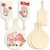 3/6/10Pcs Wooden Mini Cutting Board Unfinished Wood Craft Board Christmas Children DIY Graffiti Painting Blank Chopping Board