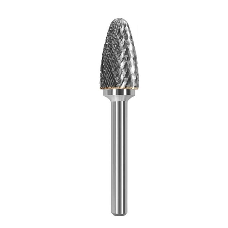 Type Carbides Rotary File Efficiency Grinding Head Round Shank Design For Metal Wood Plastic Grinding Clear Burrs