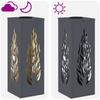 Solar LED Path Light 2 Pcs Anthracite Cold Rolled Steel