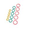 Hamanaka Mesh Rings, LMS Square, Pack of 5, H250-707