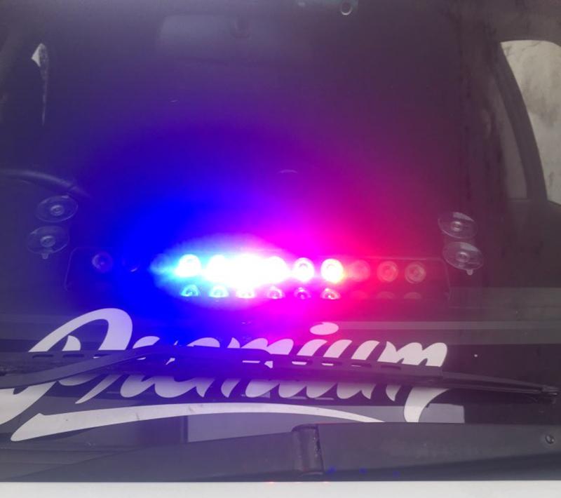 Polizeiwarnleuchte Auto LED Blinksignalleuchte Windschutzscheiben-Blitzlicht Auto LKW Notlicht 12LEDs 16 Blinkmodi 12V