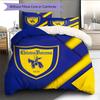 Hellas Verona FC  Pattern Bedding Quilt Set  Home Decoration  Gift (1 * duvet cover + 2 * pillowcase  without core)