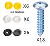 Decorative Snap-On Screw Caps for 3mm-5mm Screws