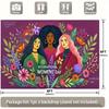 2D Women's Day Celebration Backdrop Floral Photo Background