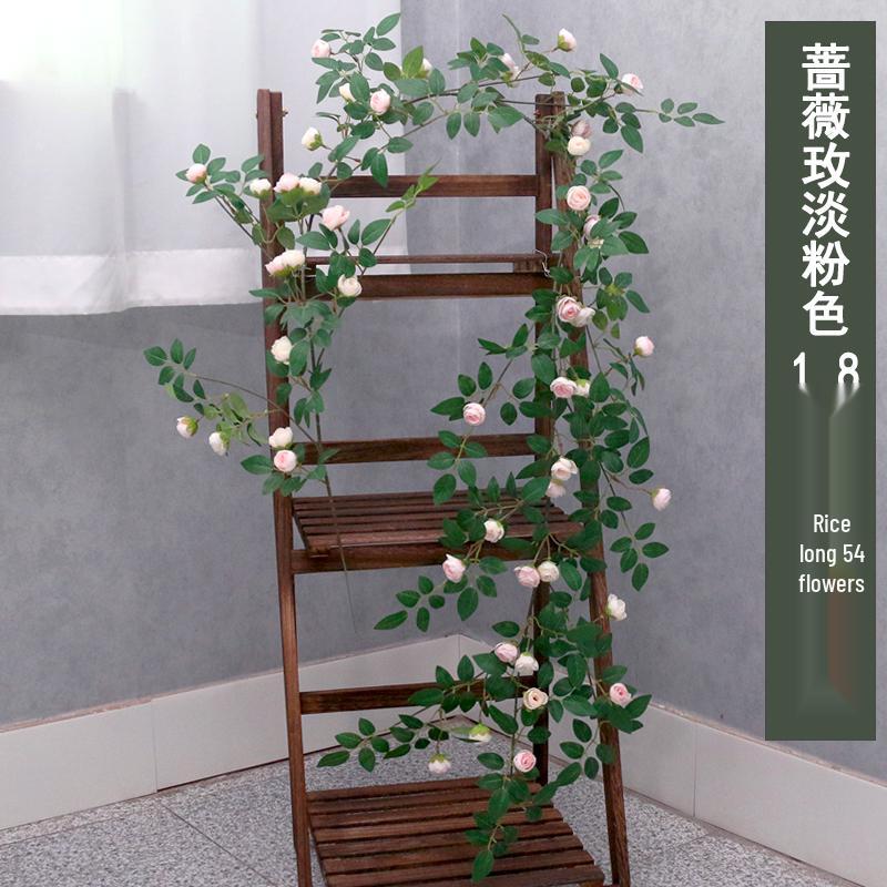 Silk Rose Vine Artificial Flower Chain for Living Room Decor