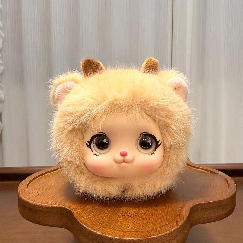 Cute Animal Plush Vinyl Face Doll Series Pendant Keychain Backpack Hangings Decoration Gifts