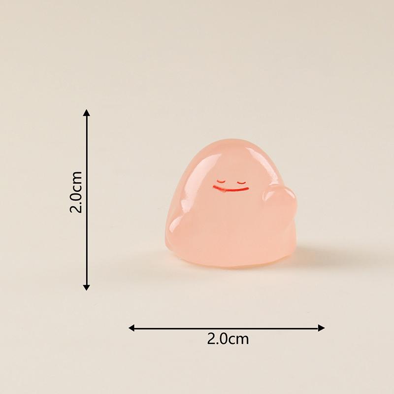 Creative Cute Mini Luminous Small Colorful Ghost Miniature Figurines Landscape Decoration Diy Home Children Accessories Gifts