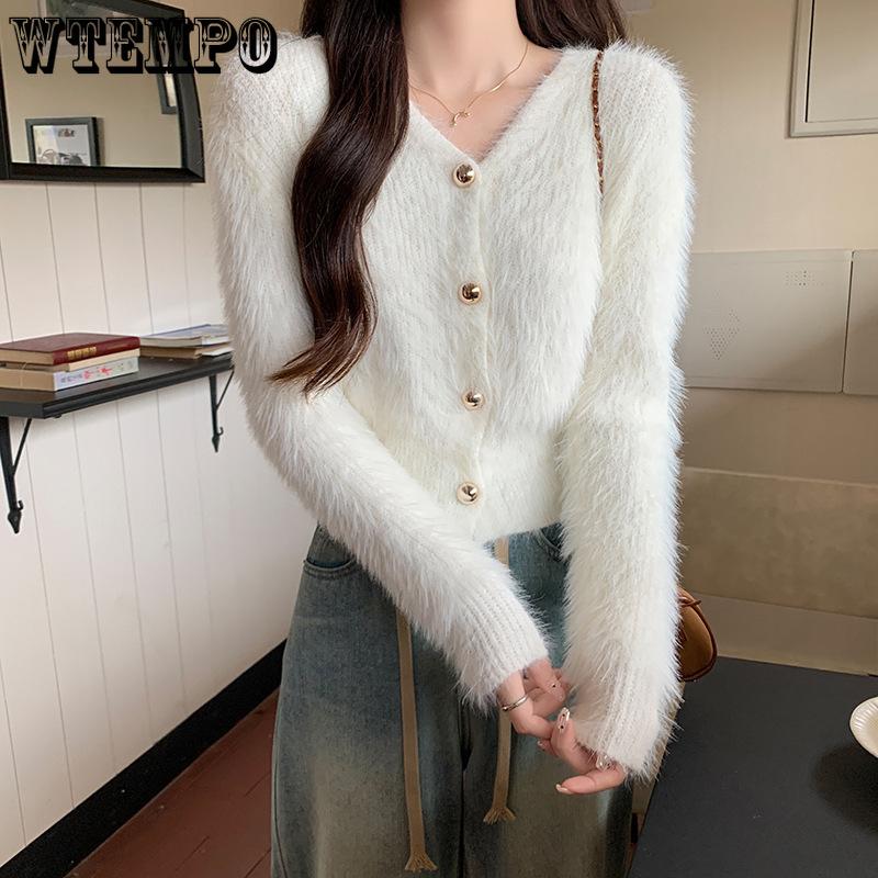 Dames Trui Lente en Herfst Los Vest Gebreid Kort Jasje Top