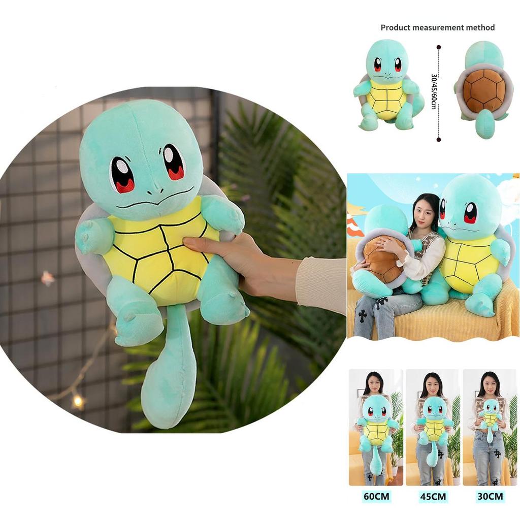Pokemon Squirtle Plush Toy Doll Soft And Skin Friendly Perfect Anime Gift For Kids 11/17/23in Big Size!
