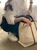 Women's Versatile Japanese Style White Long Sleeve Shirt