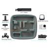 Water Resistant Travel Organizers Carrying Box With Mesh Pocket Suitable For Mini Camera Accessories And Charging Cables