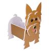 Hunde-Pflanzgefäß Niedliches PVC als Massenware Hunde-Pflanzgefäß Blumentopf für Innengarten-Dekoration