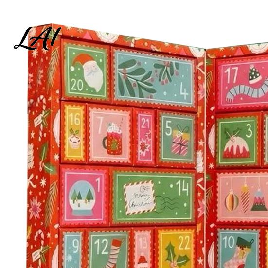 Decorative Holiday Stitch Advent Christmas Cross Crafting Tools Calendar, 24 Days Countdown Calendar Embroidery