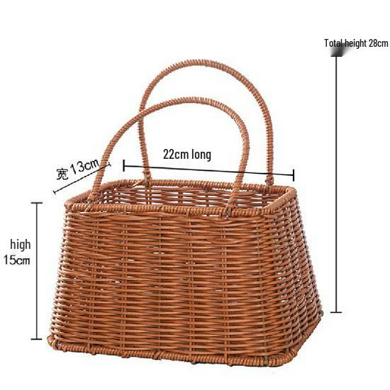 Handcrafted Bamboo and Rattan Flower Arrangement Basket for Flower Girls