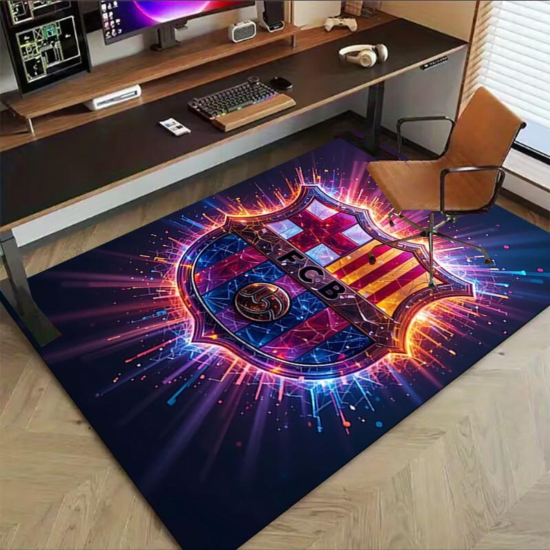 1 pezzo Tappeto FCB Antiscivolo Tappetino per Pavimento in Poliestere per Ufficio, Camera da Letto