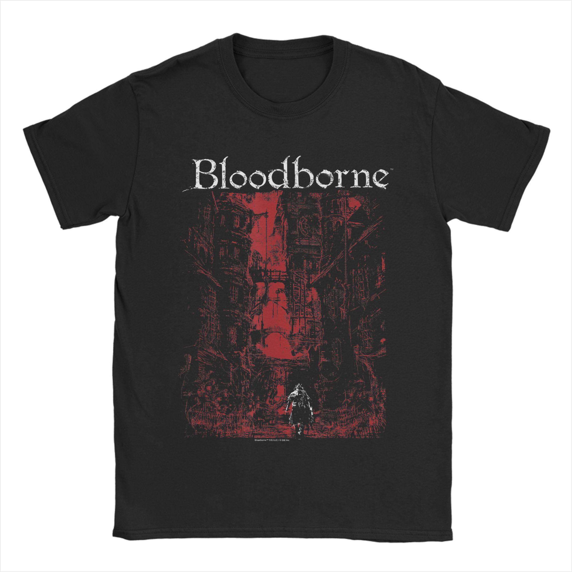 

BLOODBORNE V2 T Shirt Summer Vintage T-Shirts Pure Cotton Harajuku Tshirt For Mens Short-Sleeved Pattern Top Tees 4XL