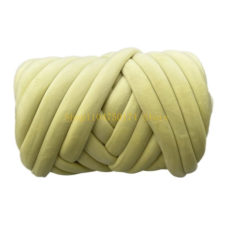 Chunky Tube Yarn for Knitting Soft and Plush Crystal Braid Cotton Thread top sale