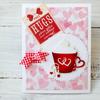 Love Heart Coffee Cup Shape Metal Cutting Dies Stencil Scrapbook Album Embossing Card Making Decor
