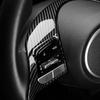 Car Carbon Fiber Steering Handle Frame Cover Interior Steering Wheel Button Panel Sticker For Hyundai Tuscon NX4   2024