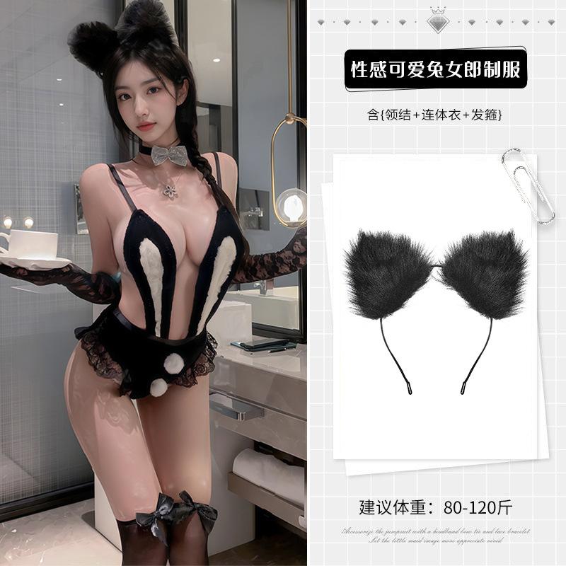Sexy Lingerie Small Breasts Flirting Hot Bunny Seduction Bed Sexy Pajamas Passion Suit